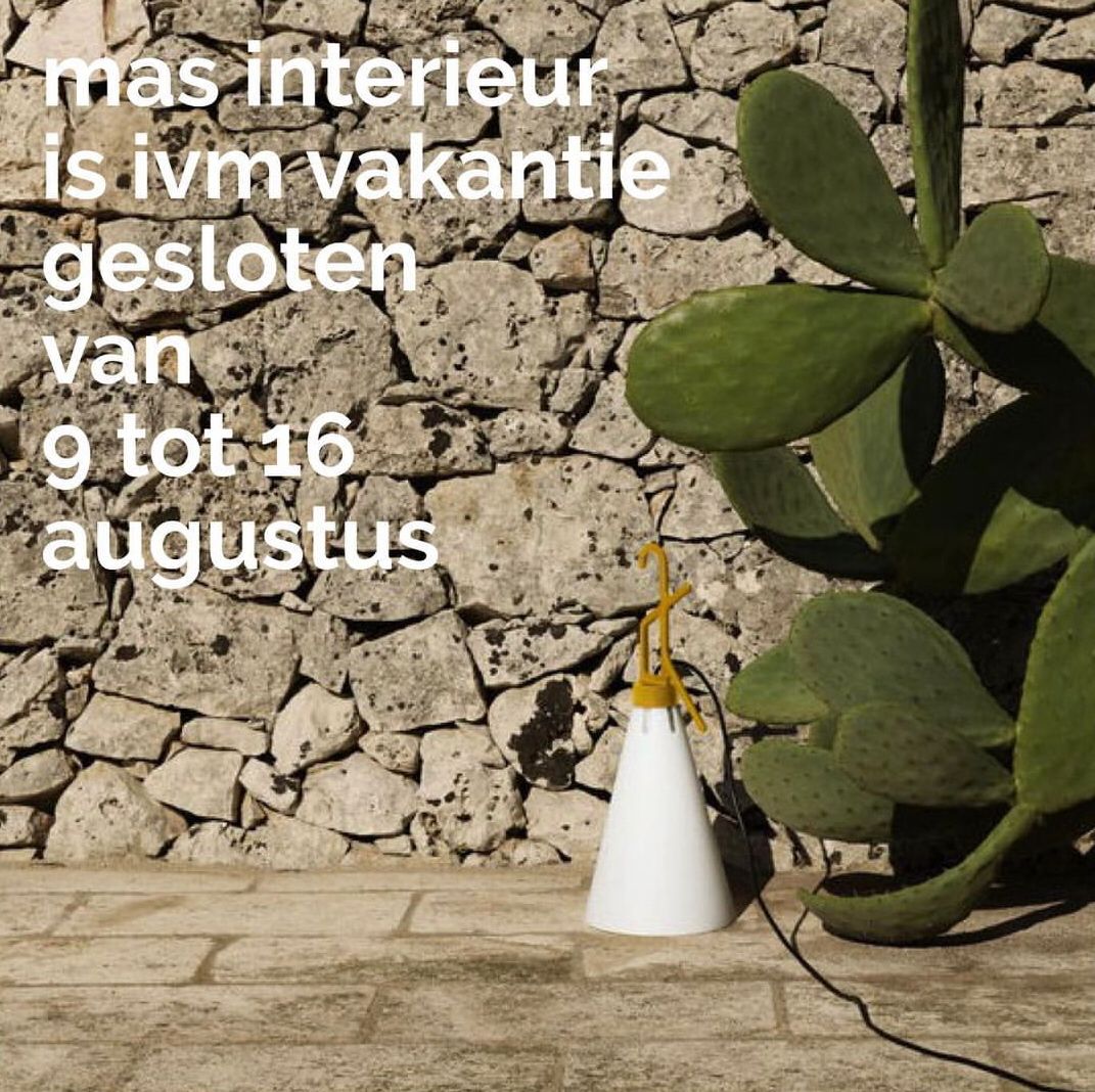 MAS interieur gesloten van 9 tot 16 augustus MAS interieur gesloten van 9 tot 16 augustus