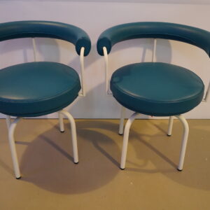 Cassina "LC 7 Fauteuil tournant" set van 2 , ontwerp Le Corbusier